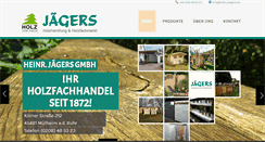 Desktop Screenshot of holz-jaegers.de