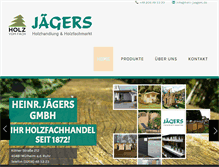 Tablet Screenshot of holz-jaegers.de